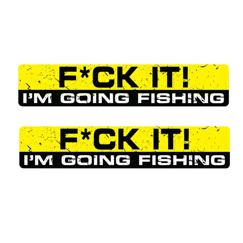 

15CM*3CM 2 Pcs I'M GOING FISHING Reflective Personality Car Sticker Motorcycle Parts for Suzuki Stickers