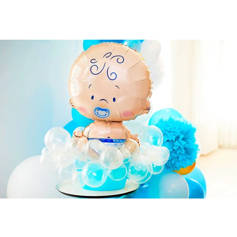 21 шт Babyshower Ангел Фольга Воздушный шар прозрачный латексный набор его мальчик