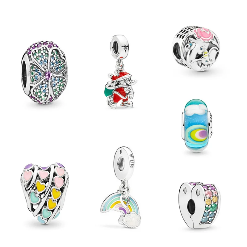 

Ladies Luxury Jewelry Bracelet Pandora Original DIY Charm Santa Claus Bead 100% 925 Sterling Silver Bracelet New 2021
