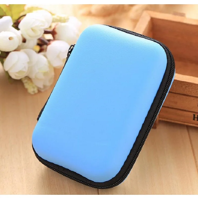 1 шт. прямоугольные водонепроницаемые наушники кабель для хранения данных