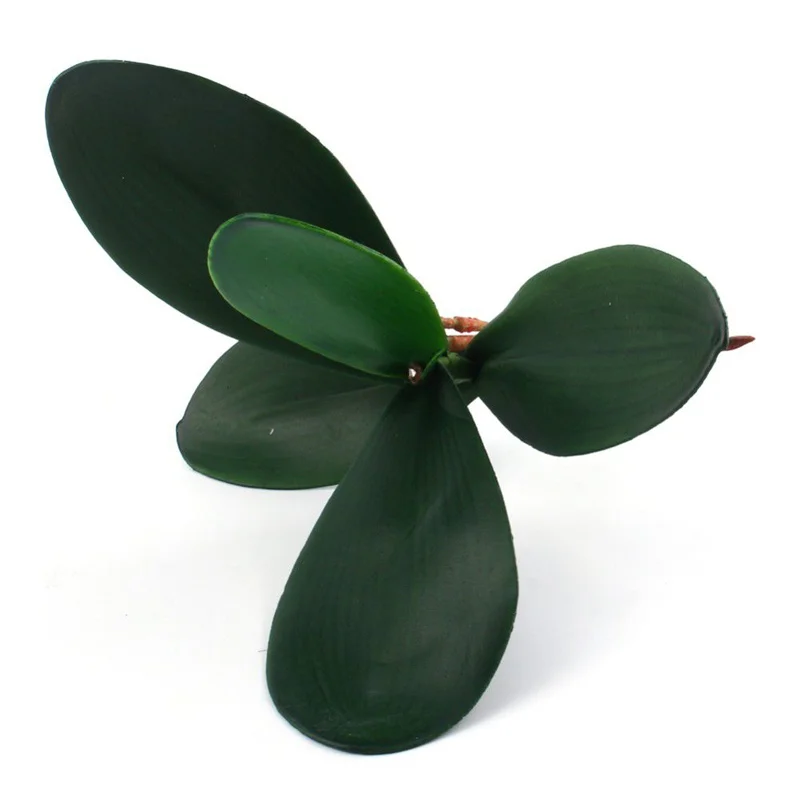 1 шт. искусственная зеленая бабочка листья орхидеи пластиковый цветочный букет