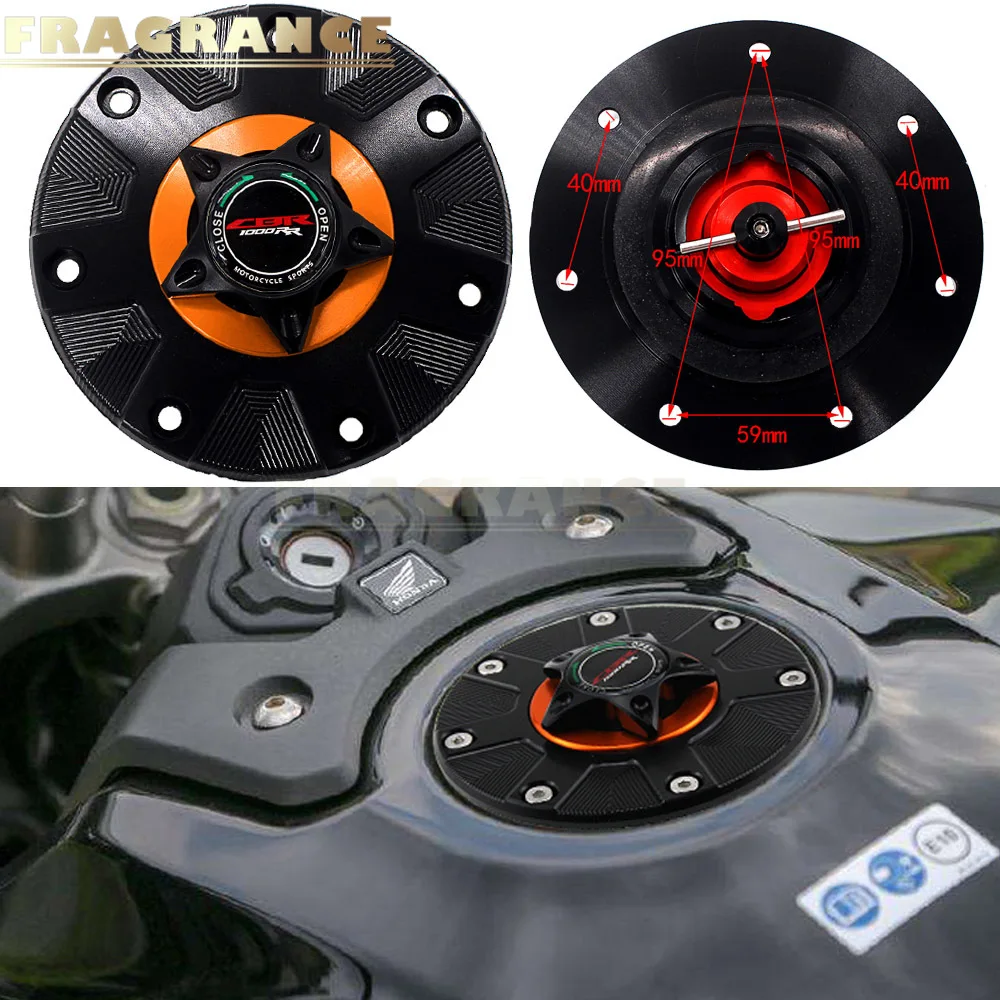 8 цветов CNC алюминиевая крышка топливного бака мотоцикла для HONDA CBR1000RR CBR 1000RR 2008 2016