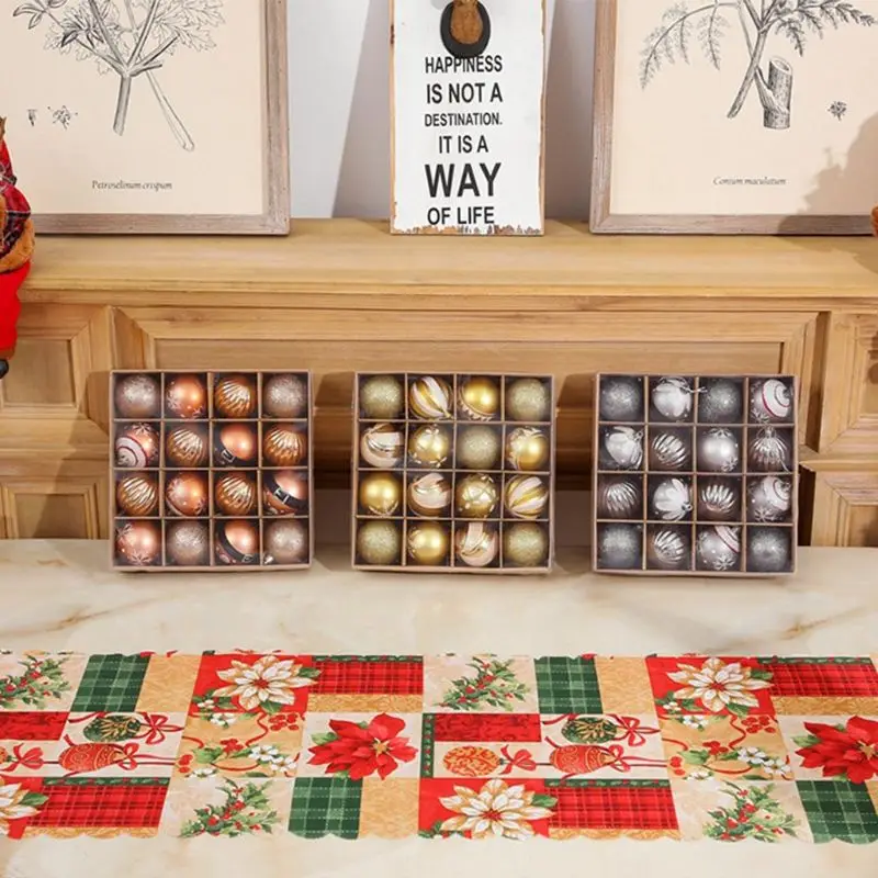 

16pcs 6cm Christmas Balls Shatterproof Hanging Xmas Tree Ornaments Wedding Party