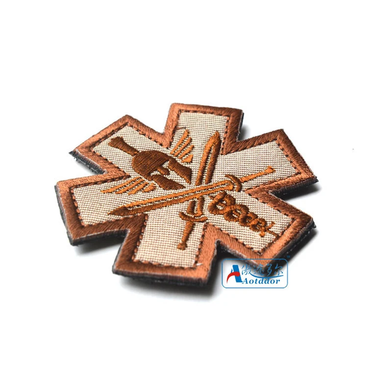 Нашивки на руку 6 х6 см с крючком и петлей | Дом сад