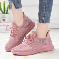 womens breathable mesh sneakers casual slip on pink vulcanized shoes female mesh soft breathable footwear for ladies flats