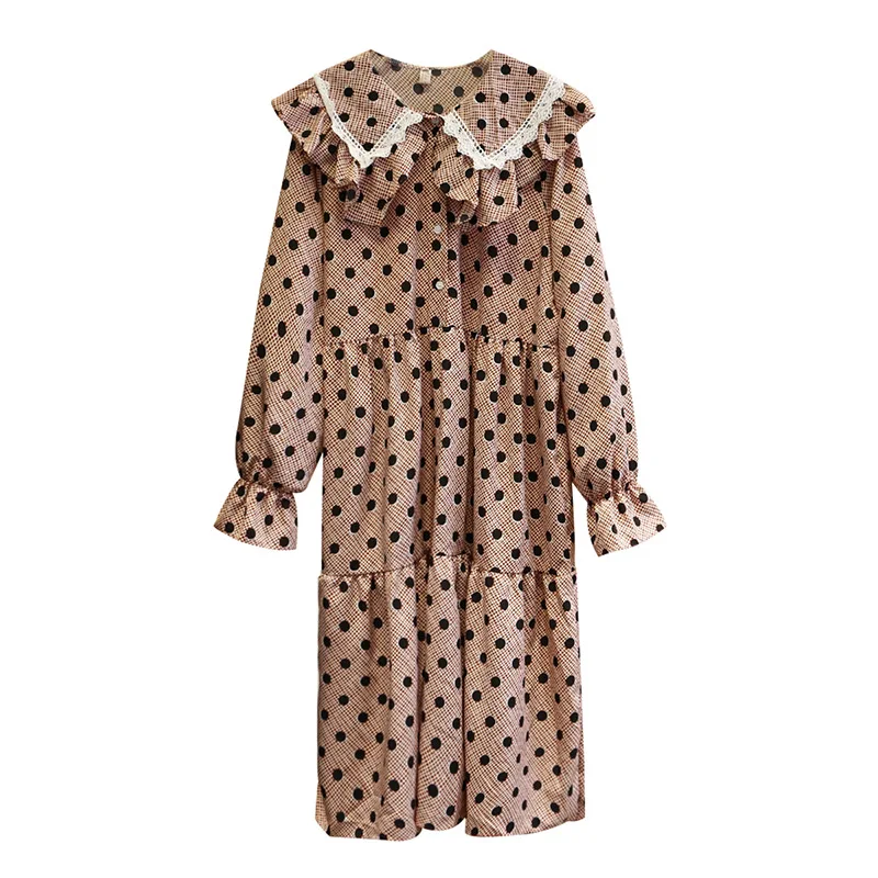 2020 весеннее платье в горошек для женщин большие размеры обтягивающие