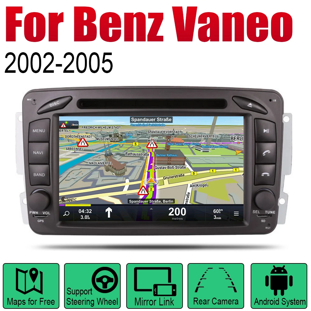 Фото Автомобильный DVD плеер GPS навигация для Mercedes Benz Vaneo 2002 ~ 2005 NTG автомобильная