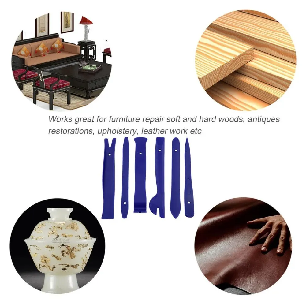 

6pcs Luxury Plastic Sound Repairing Tools Car Radio Door Clip Panel Trim Dash Audio Stereo Removal Installation Pry Tools