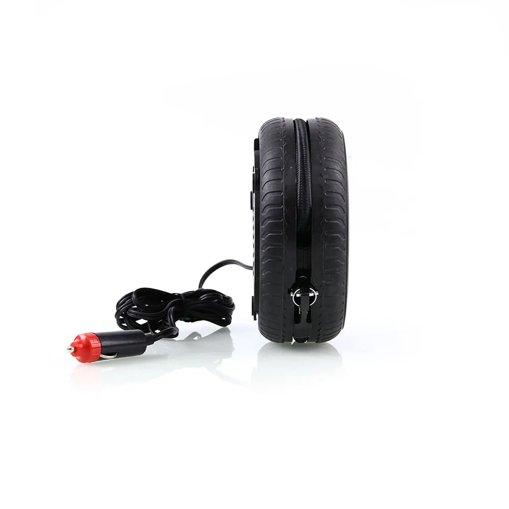 

Car Pump Air Pump Electric Air Compressor Inflator Tires 12V Black Mini