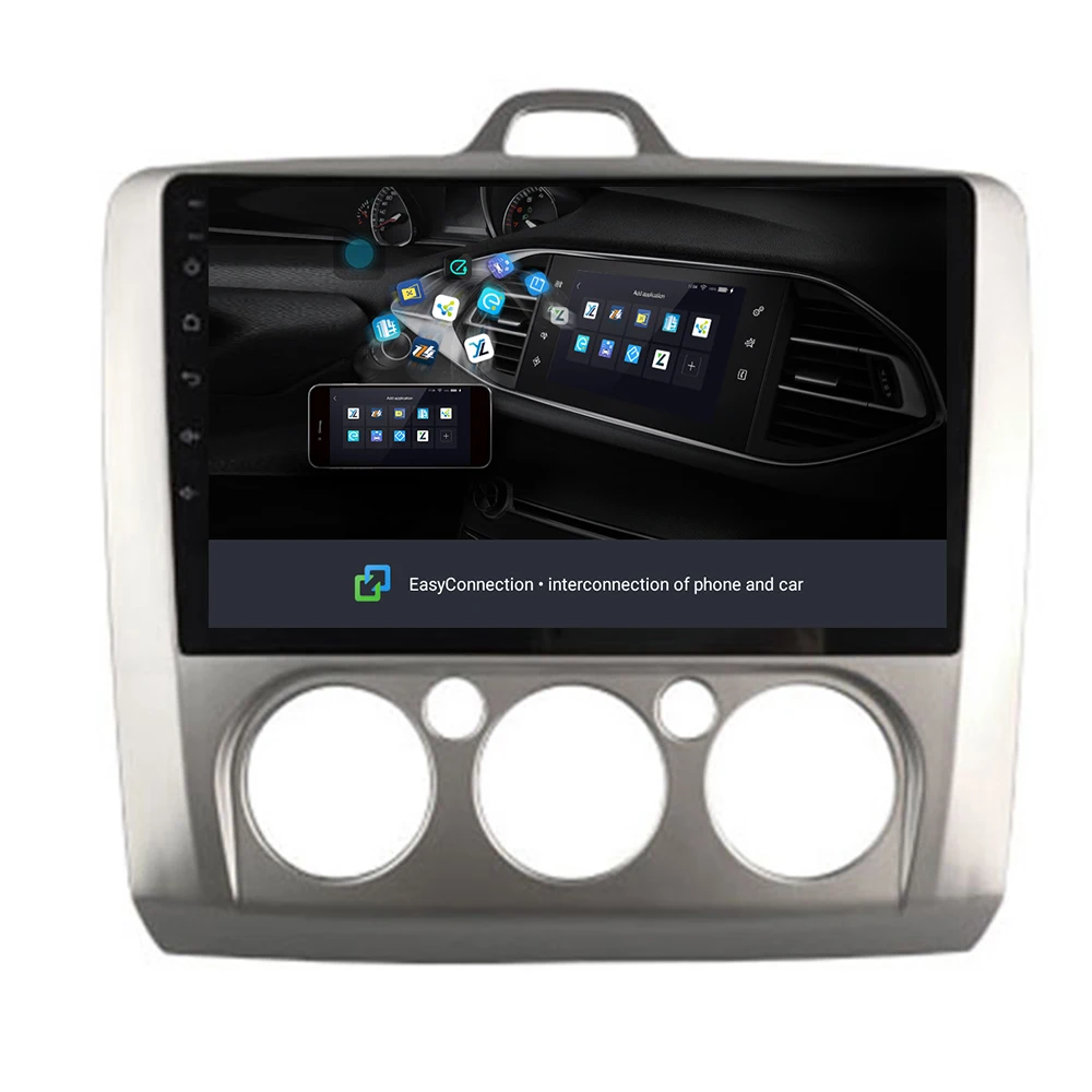9&quot2.5D Car DVD Multimedia player For ford FOCUS 2005-2011 Manual ac 2din Android 10 Radio Tape Recorder Navigation GPS | Автомобили и