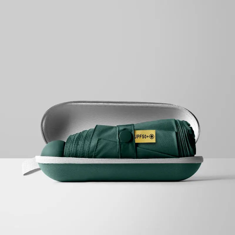 

Mini Umbrella 50 fold 8 bone large pocket sunshade anti ultraviolet black glue sun umbrella folding sunny umbrella ultra light