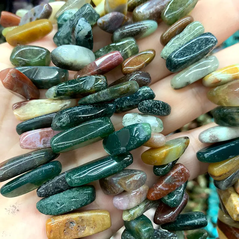 Indian agate AAA розовый кварц Агаты азурлиты 12-20 мм полосы каменные бусы «сделай сам» для изготовления украшений ожерелья Браслет материал - Цвет: Indian agate