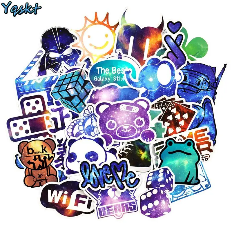 Лидер продаж 50 шт. наклейки Galaxy для ноутбука мотоцикла автомобиля стильные