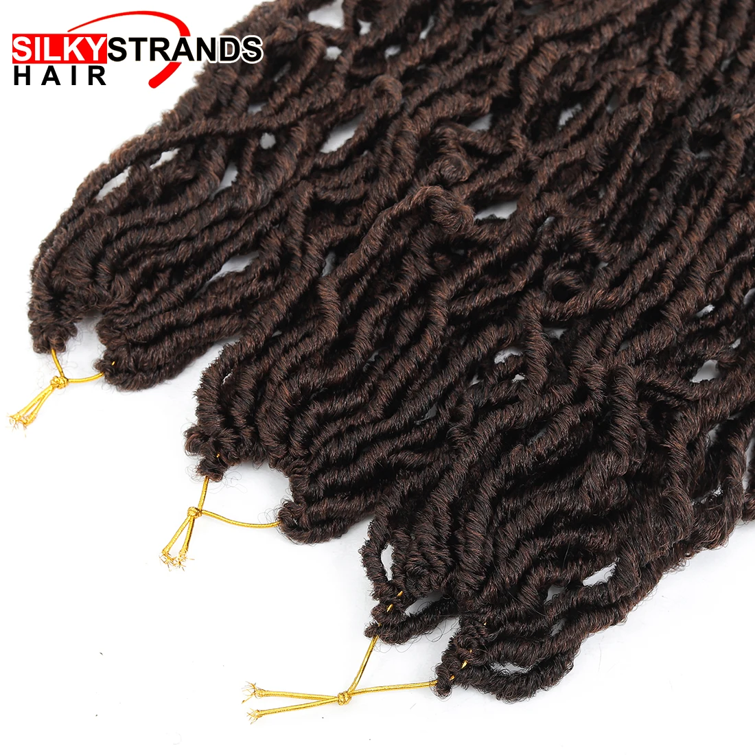 Мягкие Dread Bobbi Boss Nu Locs крючком волосы 18 дюймов 20 прядей/упаковка Омбре Faux Locs синтетические косички для наращивания волос