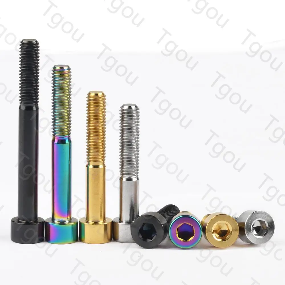Титановый болт Tgou M8x15 20 25 30 35 40 45 50 60 70 мм шестигранный ключ с головкой титановые