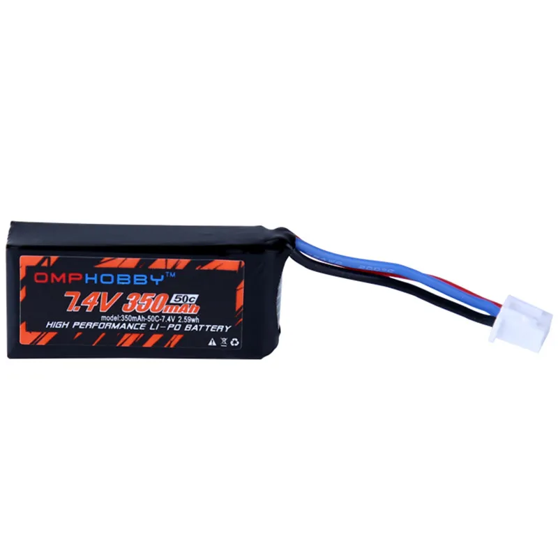 

OMPHOBBY M1 2S 7.4V 350mAh 50C Lithium Battery for RC RTF Alloy Electric Helicopter RC Model Toys Replacement Spare Parts