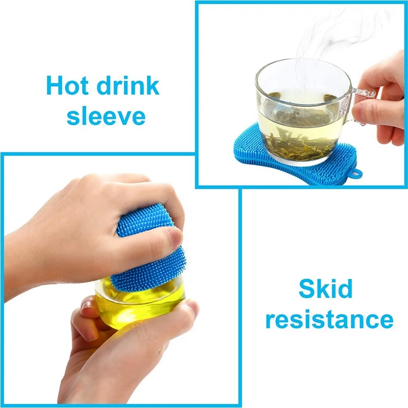 

Silicone Sponge Dish Sponge, Silicone Sponge Dish Washing Kitchen Gadgets Brush Accessories