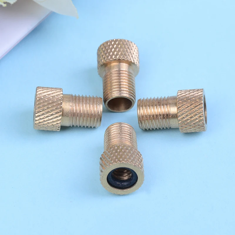 

4Pcs/Set To Alloy Valve Adapter Converter Road Bike Cycling Bicycle Pump Tube 1.5Cm
