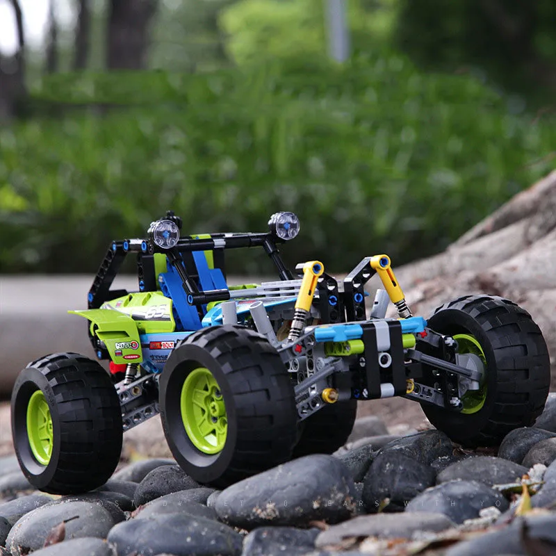 RC строительный блок автомобиль MOC внедорожник Внедорожник 494 шт. формула гоночные