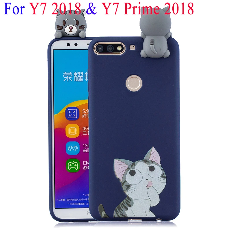 Для Huawei Y7 2019 чехол 3D игрушки панда кошка мультфильм для силиконовый 2018 Prime |