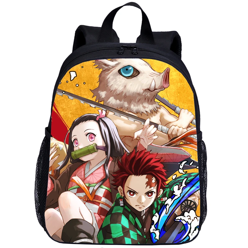 Детский рюкзак для мальчиков и девочек, аниме Школьный ранец для рассеянных демонов, сумка для школы