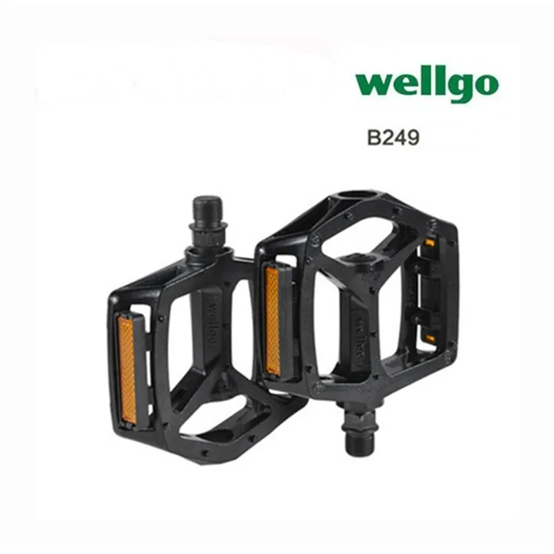 

WELLGO Mountain Bike B249/M195 Ultralight Pedal Aluminum Silver Black Pedals Bicycle Parts