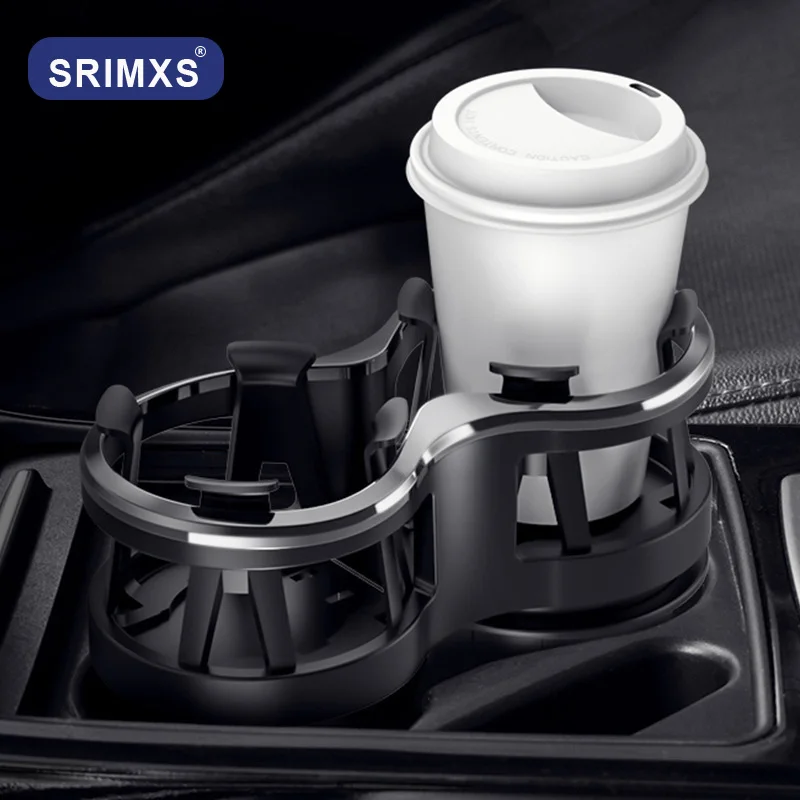 

Car Double Cup Holder Saucer Drink Insulation Cup Holder Multifunctional Water Bottle Mount Stand Universal Holder Car Organizer