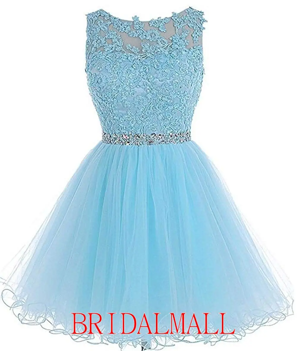 

2020 Pink Applique Tulle Short Homecoming Dresses Crystals Sash Keyhole Back Cocktail Party Gowns Sweet 15 Graduation Prom Dress