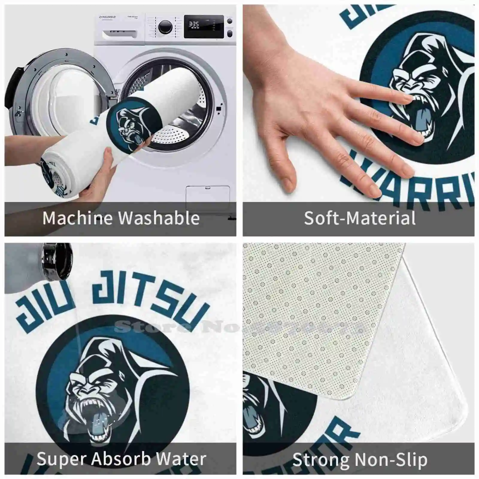 Удобный дверной коврик Jiu Jitsu для ног джиу-джитсу бразильский Смешанные боевые