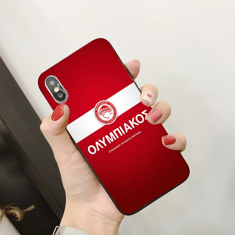 Чехол для телефона Guerrero iphone DIY Olympiakos FC чехол черный мягкий TPU iPhone 11Pro X XR XS MAX 7 8 7plus 6 6S