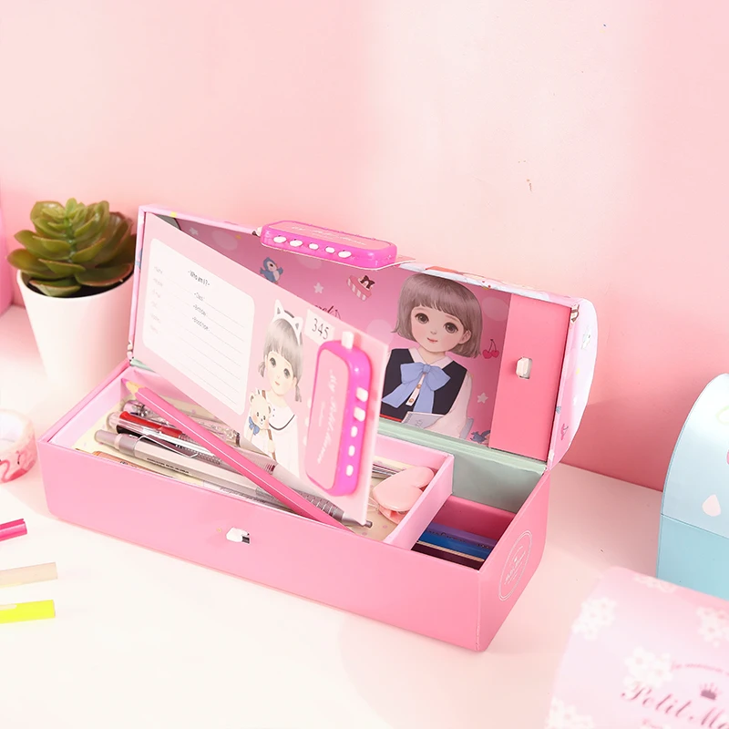 Креативный многофункциональный пенал с кодовым замком вместительные пеналы для