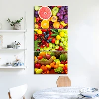 kiwi fruits lemon apple oranges cherry canvas posters prints wall art painting oil decorative picture modern kitchen home decor