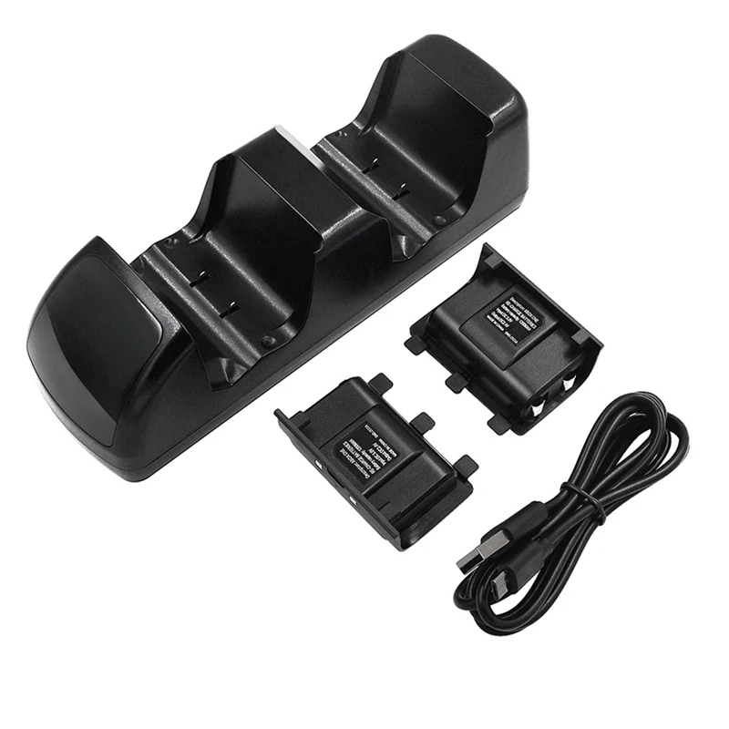 

Controller Charger Dock For Xbox One With 2x 1200mAh Rechargeable Battery Packs For Xbox One X/Xbox One S/Xbox Elite Controller