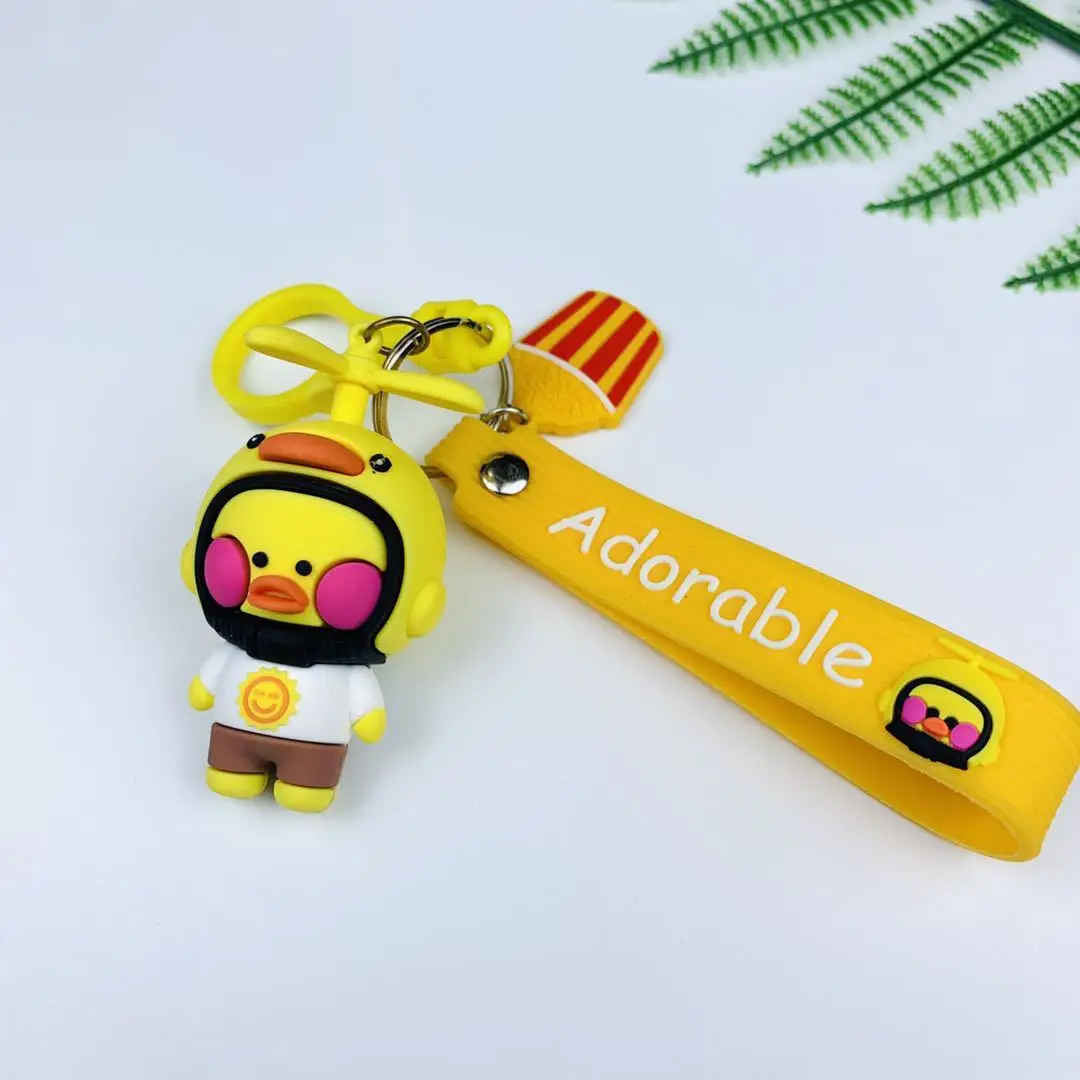 

Fidget Toys Net Red Cartoon Cute Broken Wind Duck Toot Duck Doll Pvc Keychain Car Pendant Bag Pendant