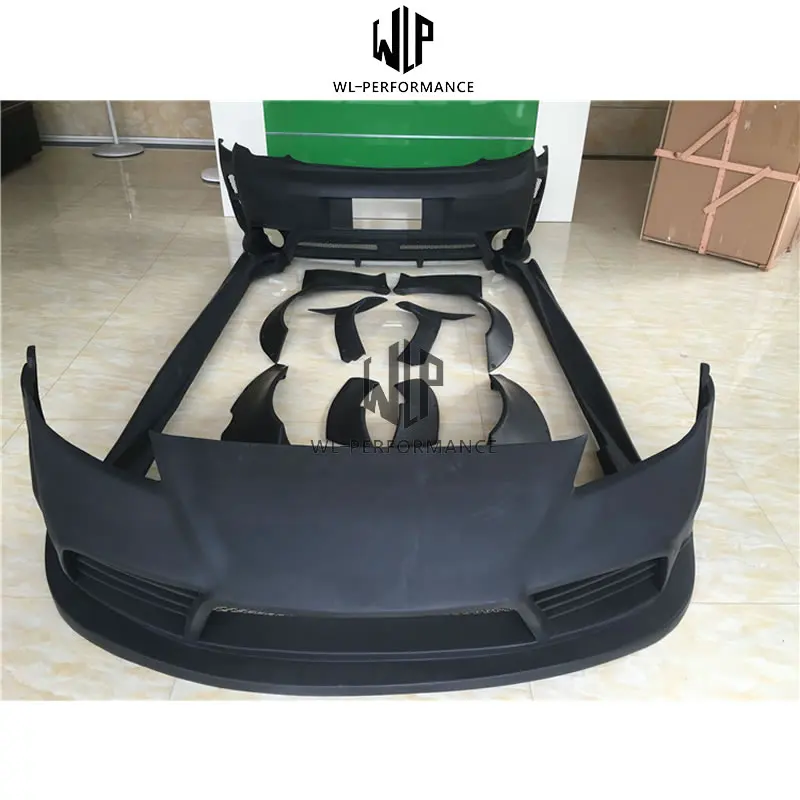 RX 8 RX8 комплект широкого кузова автомобиля FRP неокрашенный передний бампер задний