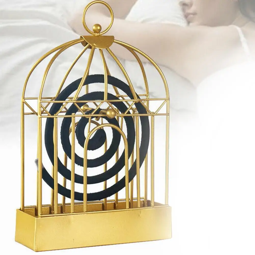 

Iron Mosquito Repellent Incense Holder Summer Creative Incense Home Desktop Birdcage Burner Bedroom Decoration D3L7