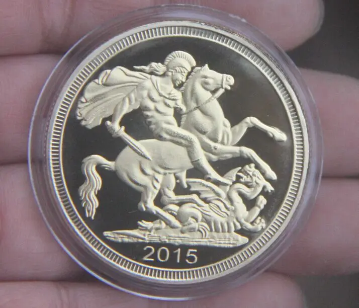 

2015 лошадиный меч, Северная Ирландия, металлическая монета, памятная монета, значок, медаль для искусственного сувенира