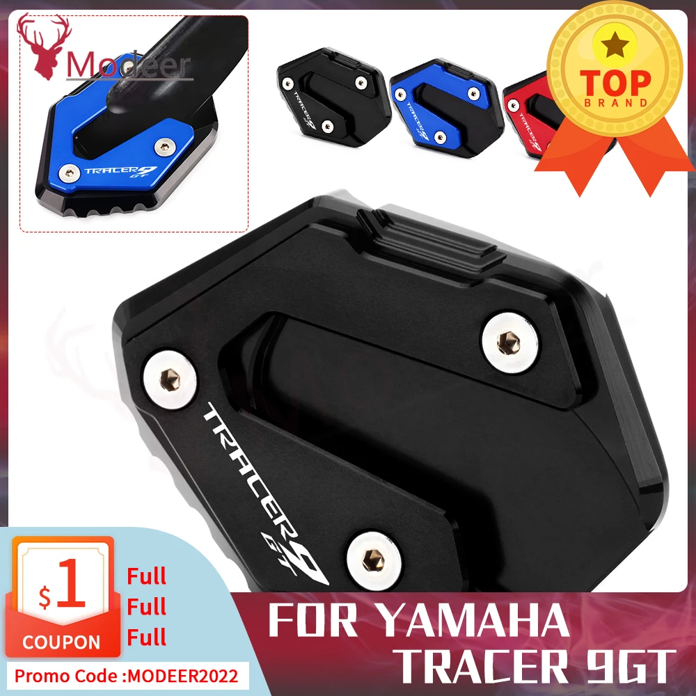 

For Yamaha TRACER 9 GT TRACER 9GT TRACER9 GT -2022 Motorcycle Foot Side Stand Extension Pad Kickstand Kick Stand Plate tracer9gt