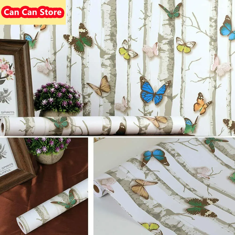 

Butterfly Peel And Stick Contact Paper DIY Self Adhesive Wallpaper for Bedroom Shelf Drawer Decor