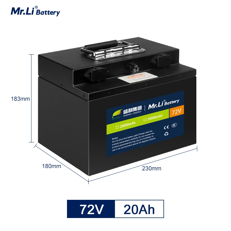 Mr. Li 60V20A 60V30A 72V20A 72V30 аккумуляторная батарея для электровелосипеда Lifepo4 большая
