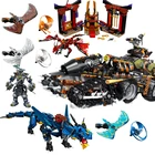 Конструктор Дракон Уорриорз, совместимый с фигурками, совместимый с автомобилем фирстборна титана, 70654, 70652, 70658, 70653, игрушки для детей