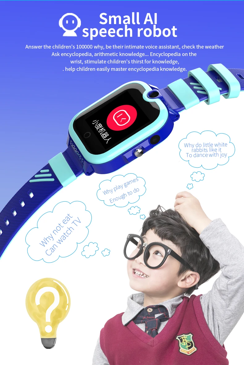 

4G HD Camera Smart Watch for Kids Android Watch Waterproof Video Call SOS Help History Route Electric Fence Wristwatch Clock