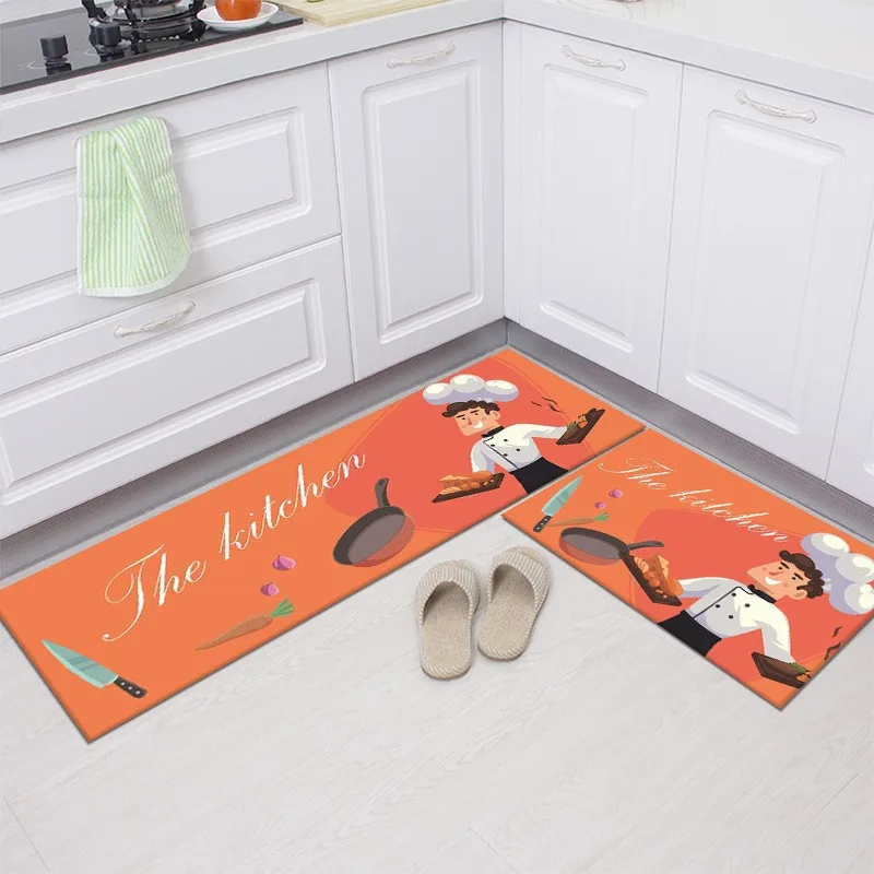 Классический Коврик для кухни коврик ванной домашний входа Впитывающий спальни