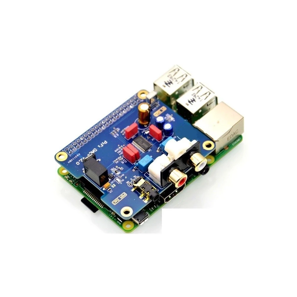 

PCM5122 Raspberry pi B+ 2/3B HIFI DAC + Sound Card Digital Audio Module I2S Interface Special Volumio Music PIR 2B 3