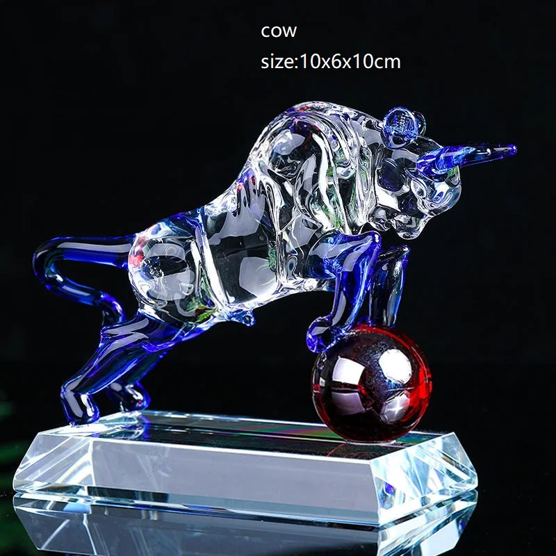 

Crystal Chinese zodiac decor home Feng Shui furnishings rat cow tiger rabbit dragon snake horse sheep monkey rooster dog pig