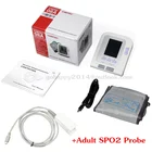 Сфигмоманометр CONTEC CONTEC08A для взрослых, цифровой автоматический монитор NIBP, сфигмоманометр, манжета, зонд SPO2 для взрослых