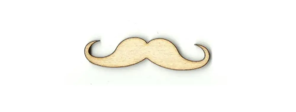 Mustache - Laser Cut Unfinished Wood Shape | Дом и сад
