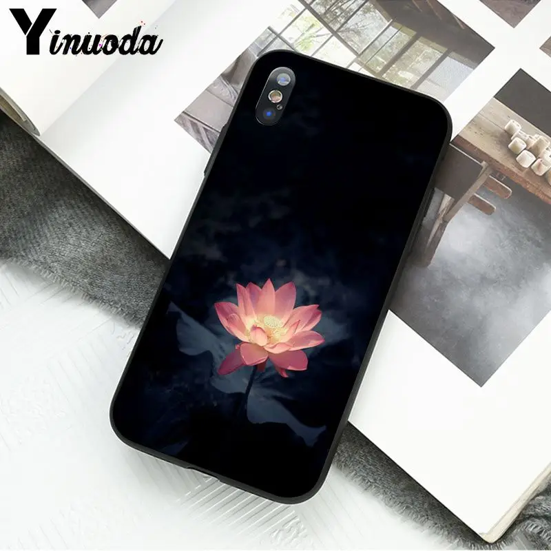 Yinuoda светящиеся цветы звезды в темноте Fundas чехол для телефона iPhone 5 5Sx 6 7 7plus 8 8Plus X XS