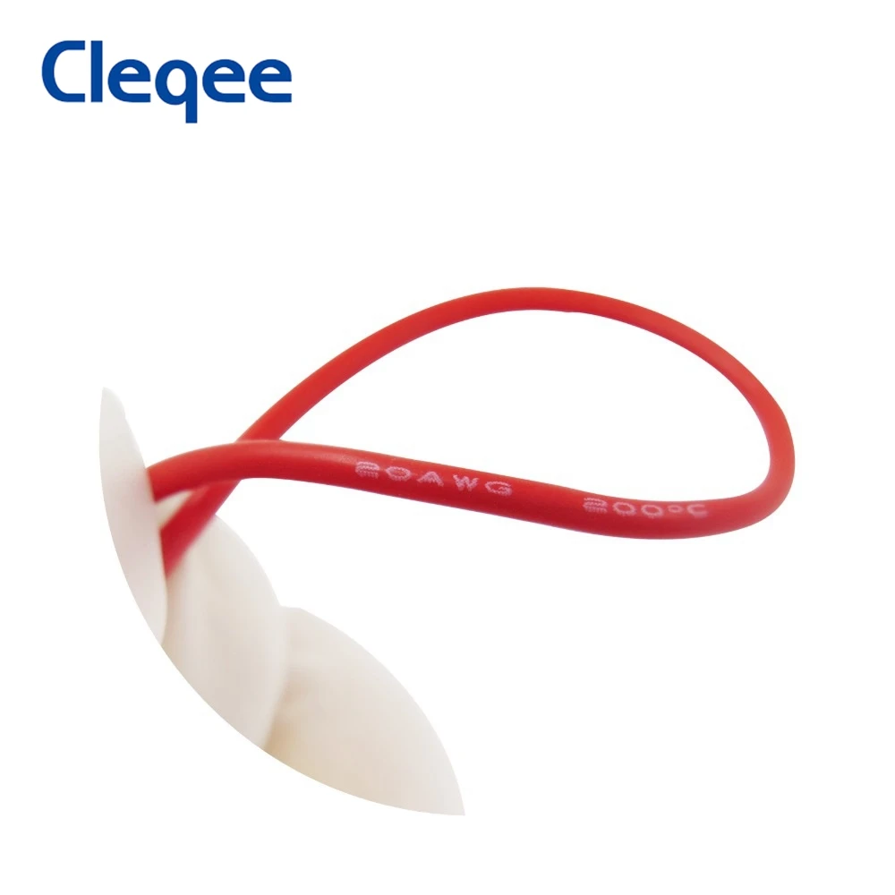 Cleqee P1520 5 шт. двойной SMD IC тестовый крюк зажим свинцовый силиконовый кабель 20AWG