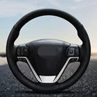 Черный чехол на руль из искусственной кожи для Toyota Highlander 2014 2015 2016 2017 2018 2019 Sienna 2015-2019